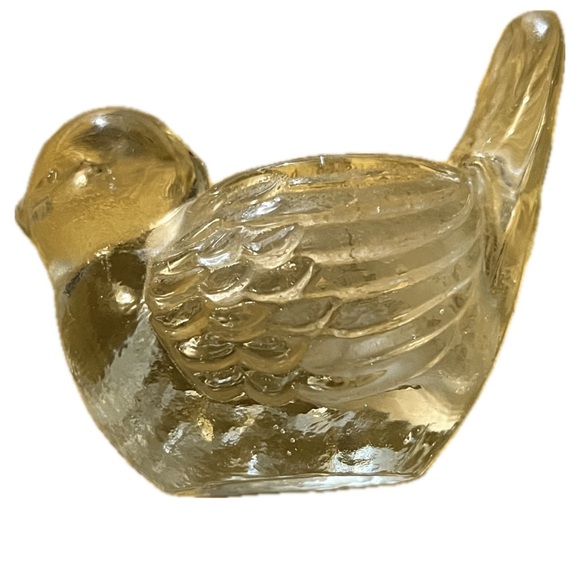 Pair of sweet glass bird candle holders - Picture 4 of 6